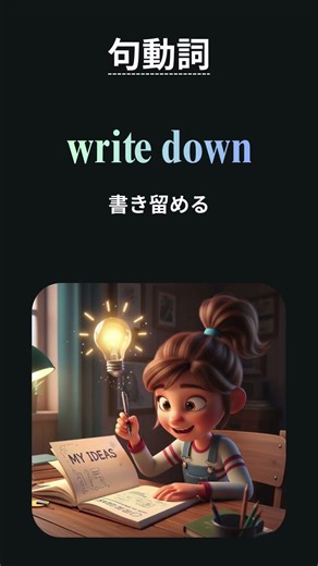 ネイティブが使う基本の句動詞！Turn back / Write down / Keep on