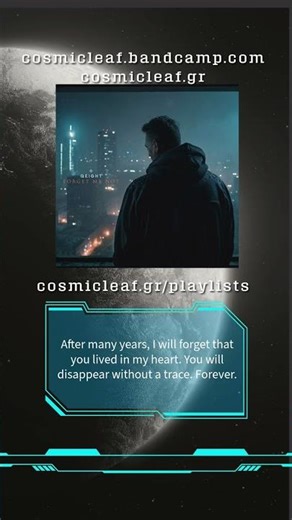 After many years, I will forget that you lived in my heart. You will disappear without a trace.