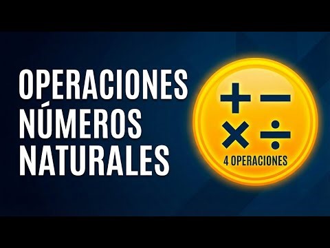 Operaciones con números naturales | Suma, resta, multiplicación y división