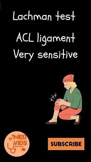 Lachman Test for ACL Injury Explained in 30 Seconds 🔥 #subscribe #shorts #medvidsmadesimple