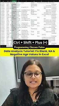 Fix Blank, NA & Negative Values in Excel 🔥 | Data Cleaning Tutorial for Data Analysis