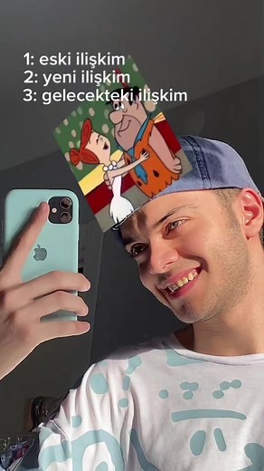 Creative Smartphone Reflection with Animated Characters