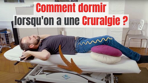 Quelques positions à adopter pour dormir avec une cruralgie - Dos et Posture - Kinésithérapeute spécialiste du dos - Paris 1er