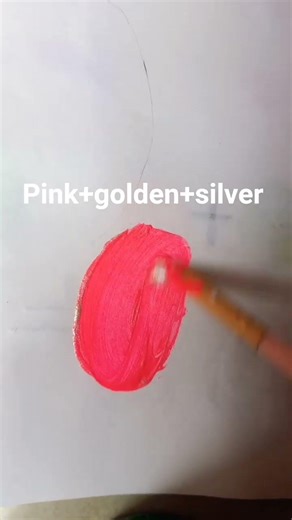 “Pink + Gold + Silver = Magic Color 😍✨ | Satisfying Color Mix”