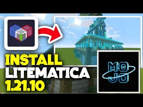 How to Install Litematica 1.21.10 in Minecraft Android | Mojo Launcher Tutorial
