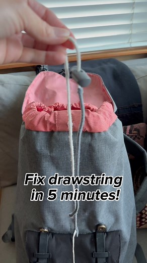 Quickly fix your drawstring using household items! #diy #easy #hacks #tips | Annie Lynn