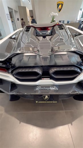 Pearl White /Carbon 2026 Lamborghini Revuelto V12 Hybrid Supercar #car #cartok #luxurycar #lambo