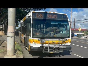 Thebus Honolulu Bus' 201 Nova Bus LFS Route 535 Pearl City Peninsula