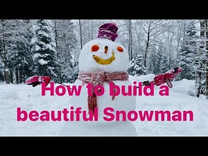 Schneemann baut | How to build Snowman | Winter in Switzerland |