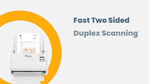 Fast, One-Touch, Duplex Document Scanner - Raven Standard