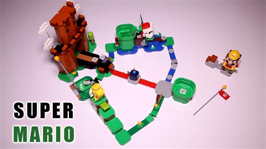 Unlock the Lego Super Mario 71362 Guarded Fortress with Builder Mario Power-Up Pack