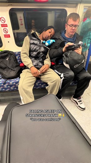 Falling Asleep on Strangers Prank