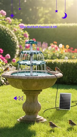 Enhance Your Garden with a Solar Water Fountain Birdbath