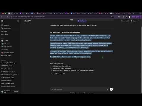 Vibe Coding the Full Virtual Menu (Address, Everything)