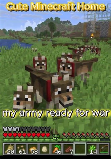 The massive Minecraft army is ready #minecraftsurvivalseriesepisode1 #minecraft #gaming