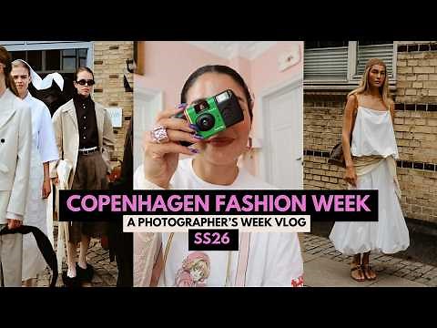 Copenhagen Fashion Week Vlog (a photographer's POV) SS26 shows, street style, trends and more!