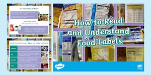 How to Read & Understand Food Labels Powerpoint