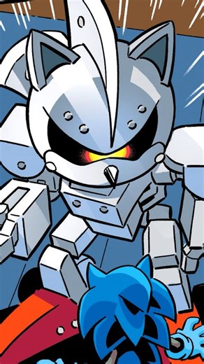 Sonic Meets Silver Sonic #sonicthehedgehog #metalsonic #archiesonic