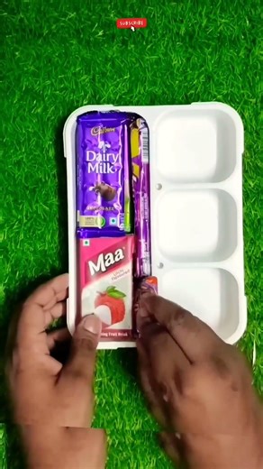 Surprise Maa Litchi Drink, Kinder Joy, Milk Chocolate, Candy, Peanuts, Wafers Lunch Box Ideas 🥰 😋