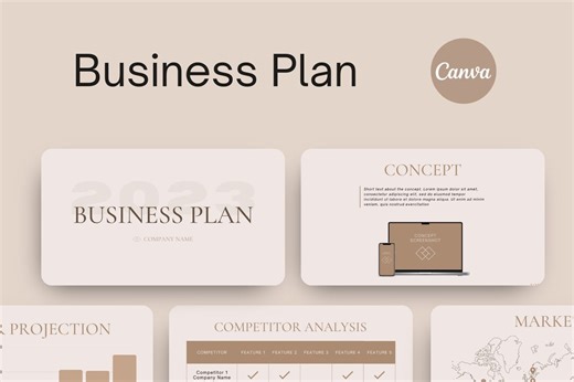 Business Plan Canva Template | Small Business Planning (digital Download) - Etsy