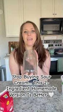 Stop Buying Sour Cream… This 2-Ingredient Homemade Version Is Better 🤍
