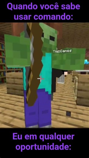 quando você sabe usar comandos no Minecraft (escola monstro junto com ‪@ThizGames‬)