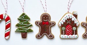 Holiday Gingerbread Man Ornament Using Felt