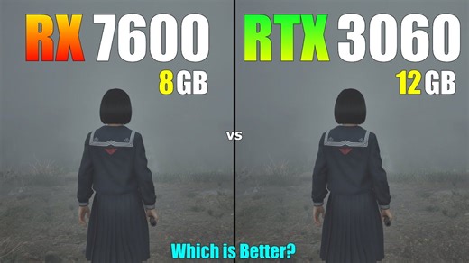 RX 7600 vs. RTX 3060 12G -14款游戏FPS对比 | 谁更好？