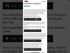 Canadian Telephone Intercept Recordings Compulation