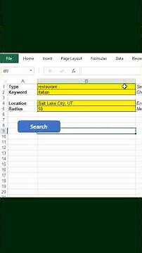 Extract Business Data from Google Maps using Excel