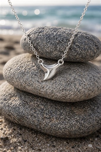 Dainty Shark Tooth Necklace, Sterling Silver Ocean Jewelry, Minimalist Beach Necklace, Coastal Gift for Her, Tiny Tooth Pendant - Etsy