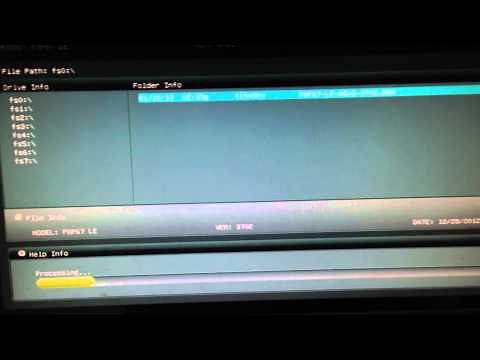 How to upgrade Asus P8P67 LE motherboard bios