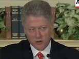 1998: Bill Clinton denies having an affair with Monica Lewinsky