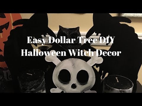 Easy Dollar Tree DIY - Halloween Witch Decor