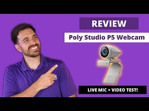 Poly Studio P5 Webcam Review - LIVE MIC + VIDEO TEST!