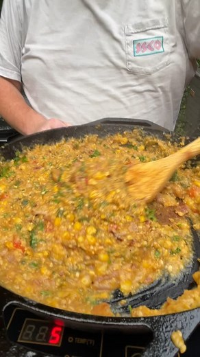 Cajun bacon fried corn #cajun #corn #castironcooking #summer | Big K’S QUE