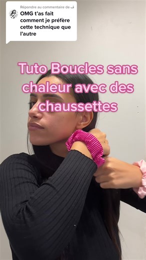 Tuto Boucles sans chaleur avec des chaussettes