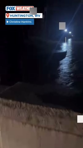 11K views · 216 reactions | Video from Huntington, West Virginia, shows just some of the flooding that occurred during the early morning hours on Thursday as severe weather and torrential rain fell across the region. Forecasters issued a Flash Flood Emergency earlier this morning and residents were told to seek higher ground as the water rose. More: https://www.foxweather.com/weather-news/flash-flood-emergency-west-virginia-kentucky-february-2025 | FOX Weather | Facebook