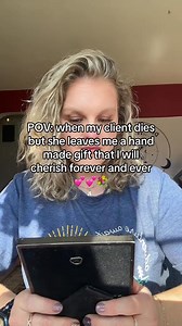 Some gifts outlive the giver 🖤 #deathdoula #grief #hospice #endoflife #legacy #deathcare #gift #death | Death Doula Kacie