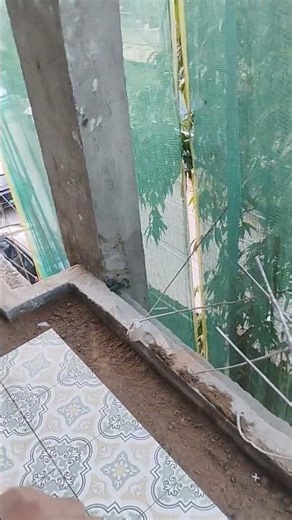 front balcony floor tile #sitesupervisorbalram #homeconstruction