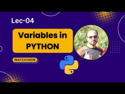 Variables in Python | Python for beginners - Lec #04