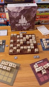 Northwest is a fun new strategy game on kickstarter now! Love the components(high quality) and really simple gameplay. You got strategy when you have to move the hiker and when you take/place a cube. Plays well at all counts as well. Beautiful, beautiful game! (Game will also be in B1o) #gamenight #boardgames #tabletopgames This video is Sponsored 🥳🧌 | TiktokBoardgames