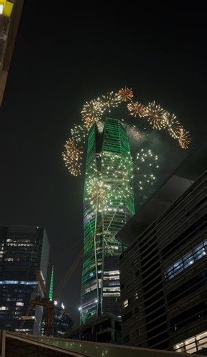KAFD fireworks ,95th Saudi national Day😱 | JAYSON LAZO