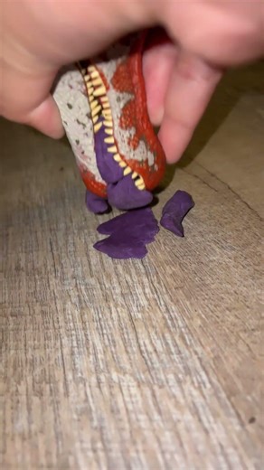 Testing stop motion #stopmotion #stopmotionanimation #playdoh #spinosaurus