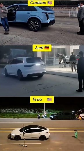 Tesla, Audi and Cadillac: Night Reverse AEB Real-World Test anlysis