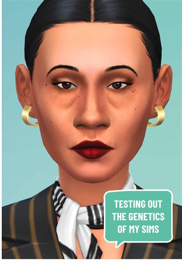 #SimsPartner Thanks The Sims for providing me with free codes for this game Did we finally get a sim that actually looks like a mix of both parents and not just a copy of her mom??? #nocc #simstok #thesims4 #simscommunity
