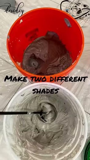 DIY faux concrete wall