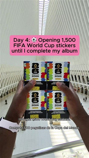 World Cup Sticker Album Pack Opening (Day 4) Today’s location is:📍World Trade Center Oculus, NYC #football #panini #soccer #worldcup