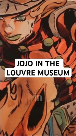 When JoJo Made It Into the Louvre Museum.. 🖼️⭐ #jojo #anime #louvre