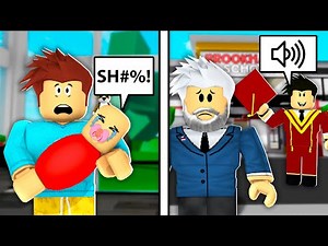 Raising A TALKING BABY In Roblox Brookhaven..